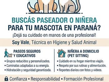 LV Cuidado de Mascotas-Niñera de mascotas a domicilio y paseadora canina