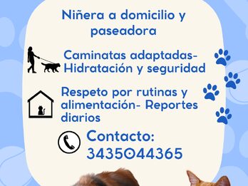 LV Cuidado de Mascotas-Niñera de mascotas a domicilio y paseadora canina