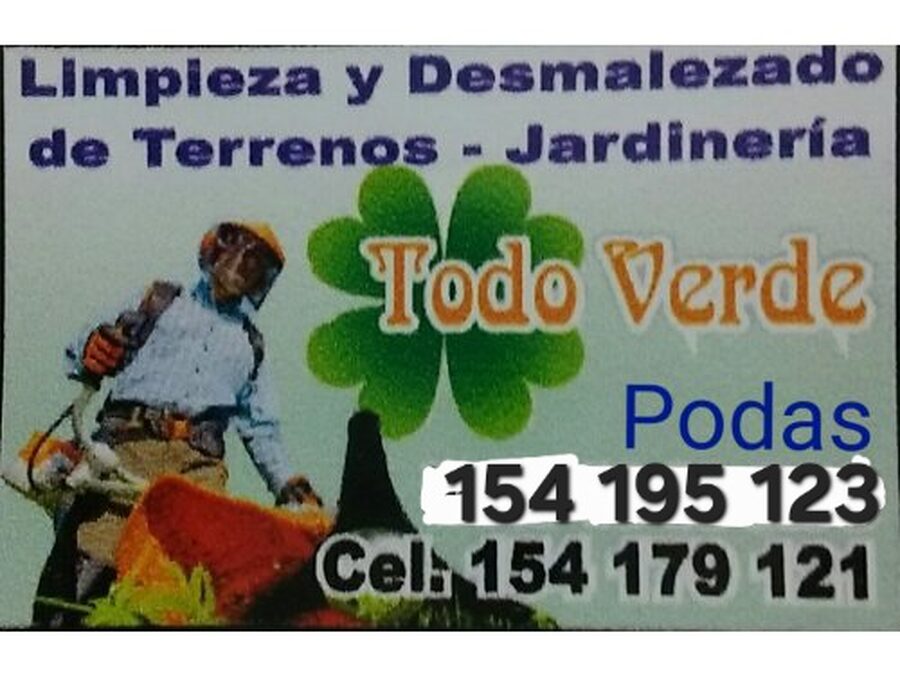 Desmalezados y limpieza de terrenos. Podas y extracción de árboles.