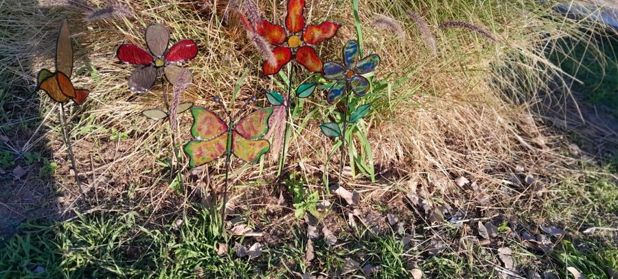 tutores y portamacetas para jardin