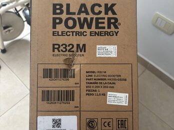 monopatín eléctrico Black Power R32 M