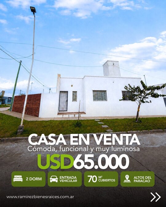 CASA A ESTRENAR - ALTOS DEL PARACAO