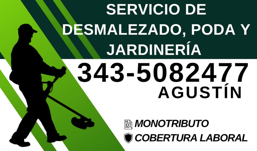 PODA Y DESMALEZADO – CORTE DE CÉSPED Y MANTENIMIENTO | PARANÁ Y ALREDEDORES