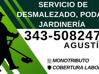 PODA Y DESMALEZADO – CORTE DE CÉSPED Y MANTENIMIENTO | PARANÁ Y ALREDEDORES