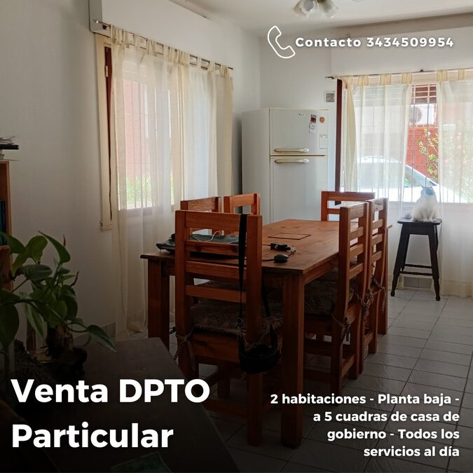 PARTICULAR VENDE DEPARTAMENTO 2 DORMITORIOS