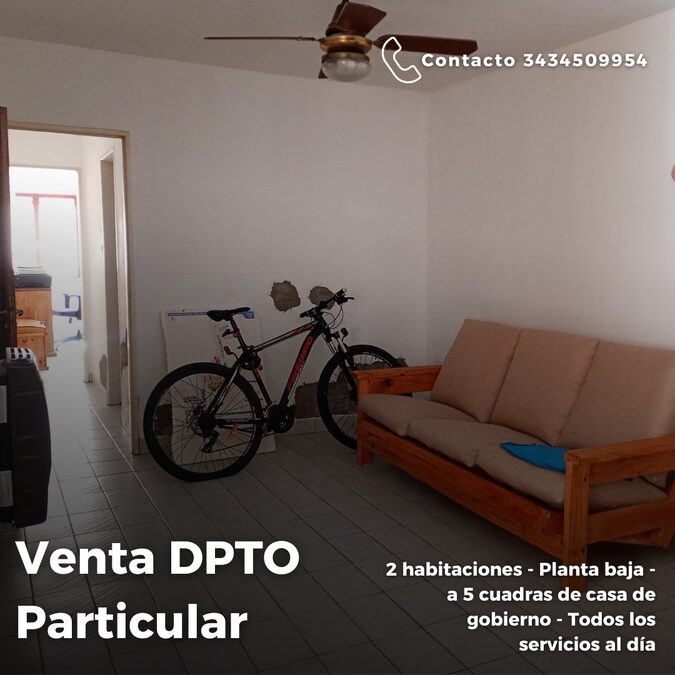 PARTICULAR VENDE DEPARTAMENTO 2 DORMITORIOS