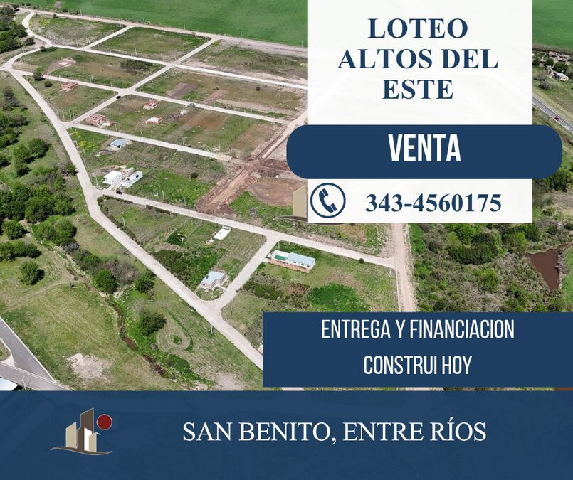Altos del Este, lotes en venta. San Benito