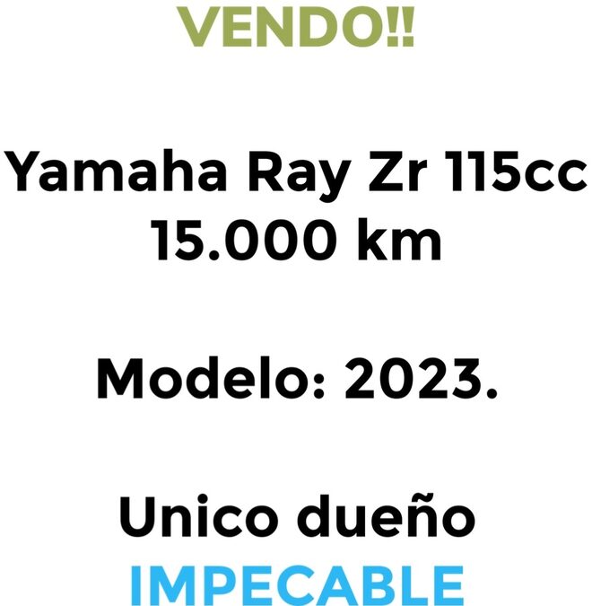 YAMAHA RAY Zr115