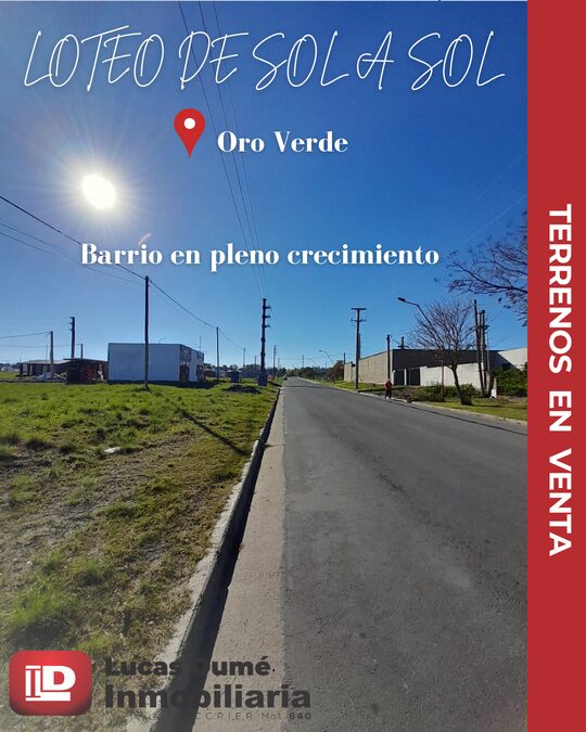 OPORTUNIDAD DE INVERSIÓN A PRECIOS ÚNICOS EN ORO VERDE!!!