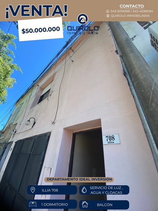 ✅OPORTUNIDAD DEPARTAMENTO IDEAL INVERSIÓN! A REFACCIONAR!