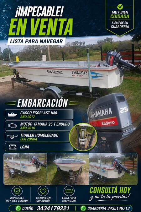 Vendo lancha!!