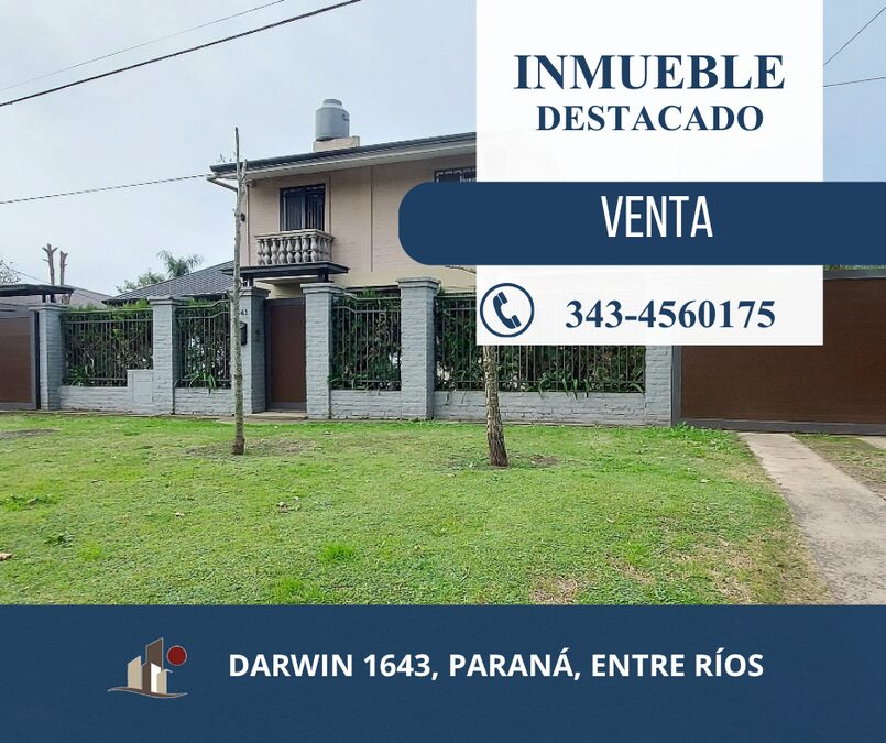 Darwin casi Blas Parera, amplio verde, pileta