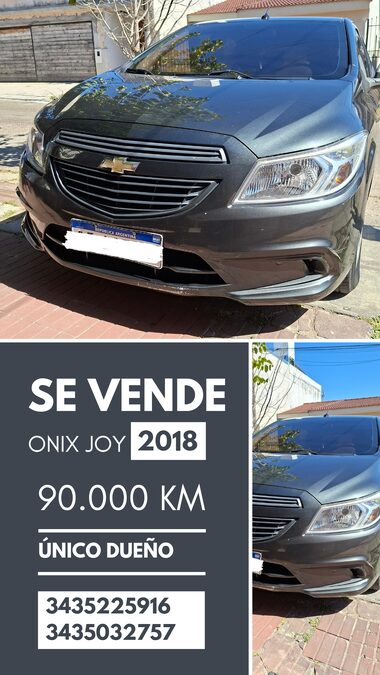 VENDO ONIX JOY 2018