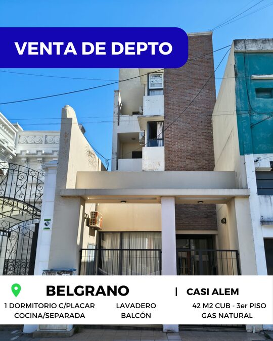 🏬 VENTA de DEPARTAMENTO CENTRICO - BELGRANO, PARANÁ 🏠