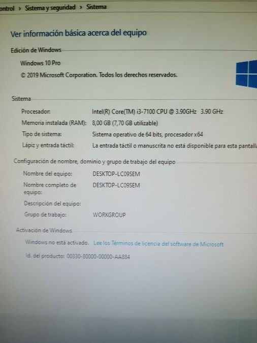 Combo DDR4 Intel i3 7100 - Mother Asrock H110M-HDV (SIN RAM)