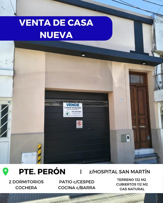 🏡 VENTA de CASA A ESTRENAR - PTE. PERÓN, PARANÁ 🪴