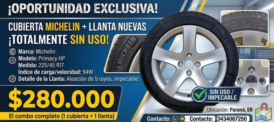 Cubierta y llanta
