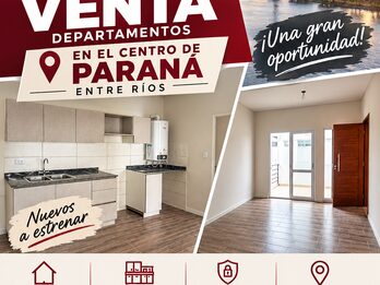 DPTOS 1 2 Y 3 DORM COMPLEJO CERRADO MUEVOS EN PARANA ZONA CENTRO