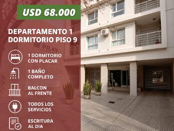 VENDO DEPTO 1 DORMTIORIO + BALCON