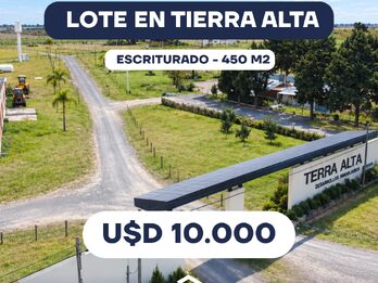 LOTE EN TIERRA ALTA I ESCRITURADO