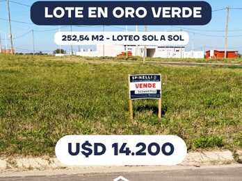 LOTE EN SOL A SOL ORO VERDE