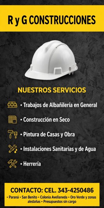 ALBAÑILERÍA - CONSTRUCCIÓN EN GENERAL