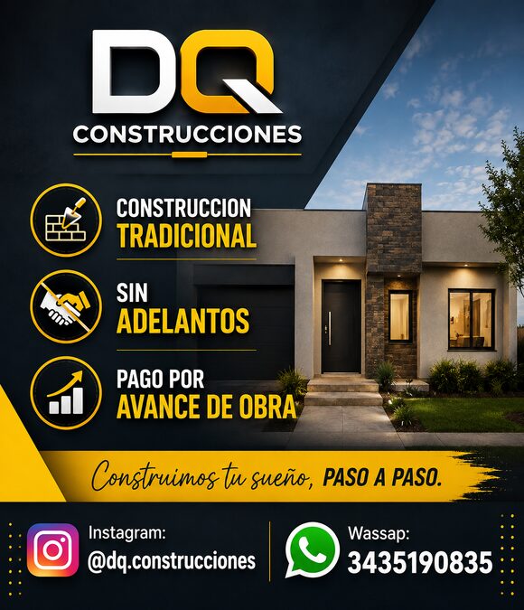 TENES TU CREDITO IAPV?  NOSOTROS CONSTRUIMOS TU VIVIENDA!