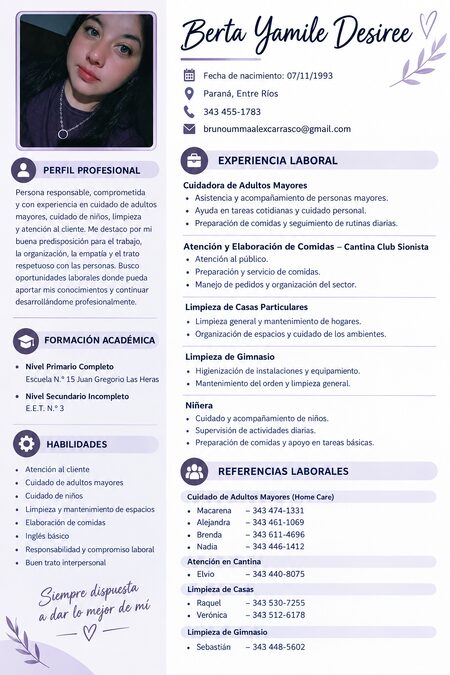 Busco trabajo