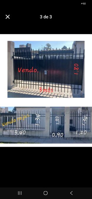 Vendo rejas y portón
