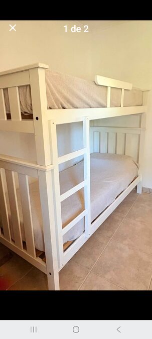Cama cucheta madera blanca