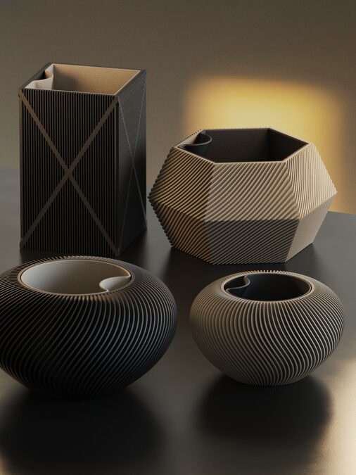 Macetas para regalar a Mamá, impresas en 3d
