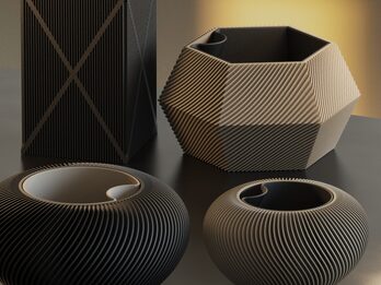 Macetas para regalar a Mamá, impresas en 3d