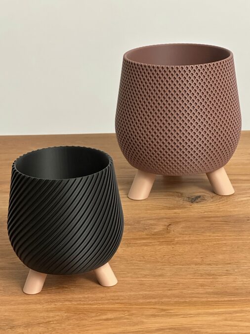 Macetas para regalar a Mamá, impresas en 3d