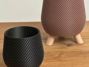 Macetas para regalar a Mamá, impresas en 3d