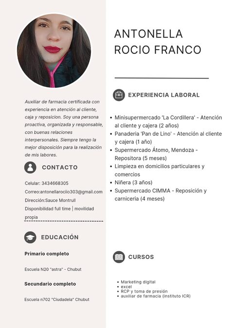 Busco trabajo