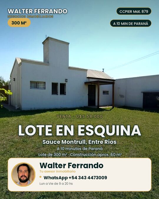 Casa de fin de semana o permanente. Lugar para pileta.