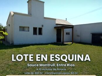Casa de fin de semana o permanente. Lugar para pileta.