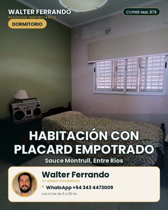 Casa de fin de semana o permanente. Lugar para pileta.