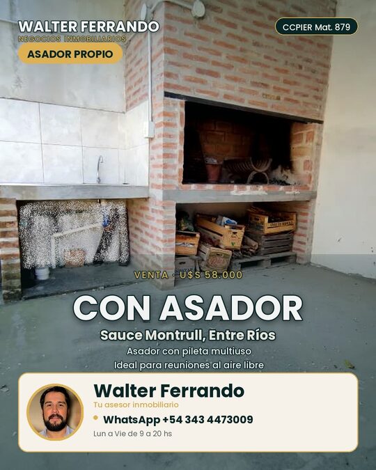Casa de fin de semana o permanente. Lugar para pileta.