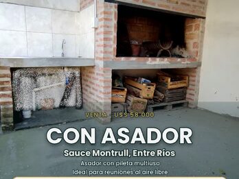 Casa de fin de semana o permanente. Lugar para pileta.