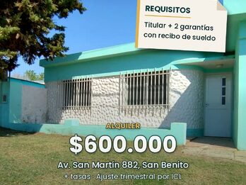 Casa dos dormitorios con Patio