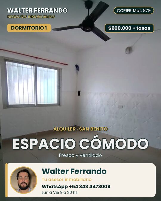 Casa dos dormitorios con Patio