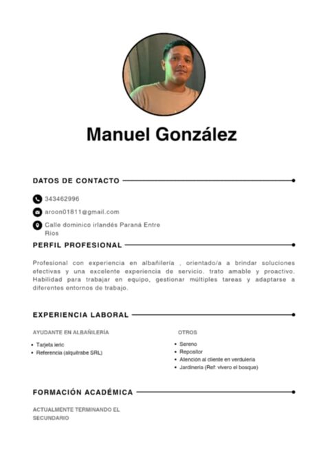 busco trabajo...