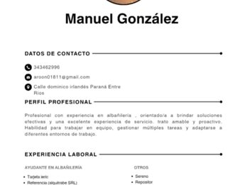 busco trabajo...