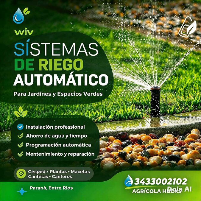 Riego artificial para jardines