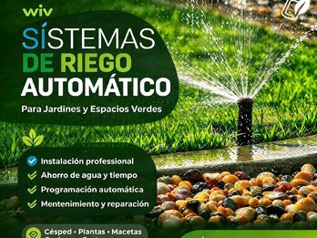Riego artificial para jardines