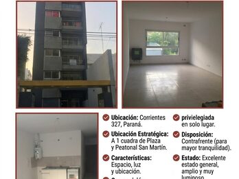 ¡ALQUILER MONOAMBIENTE IMPERDIBLE EN PLENO CENTRO!