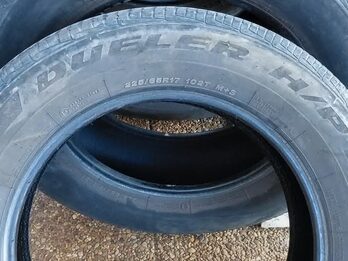 VENDO 4  CUBIERTAS  BRIDGESTONE DUELER H/P PARA CAMIONETAS