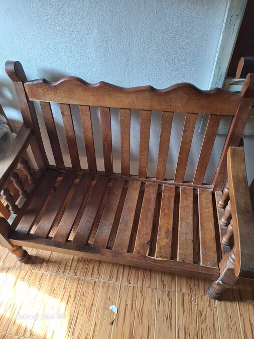 sillon doble de algarrobo