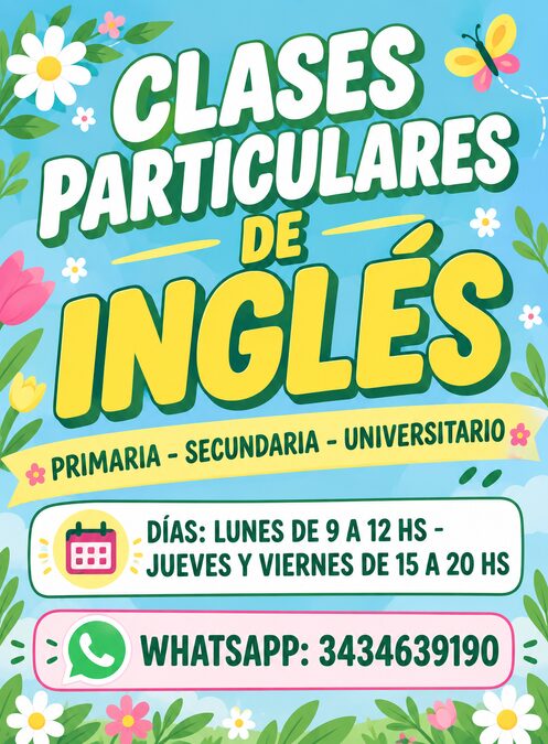 CLASES PARTICULARES EN MI CASA Y A DOMICILIO